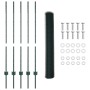 Postes de Cerca 5 pcs U-Channel Verde 120 cm Acero, Cerca Hexagonal Verde 1.2x10 m Acero de , Postes de cerca - Ref: Foro24-3...