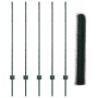 Postes de Valla 5 pcs U-Channel Verde 120 cm Acero, Valla Hexagonal Verde 1.2x10 m Acero de , Postes de cerca - Ref: Foro24-3...