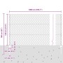 Postes de Valla 5 pcs U-Channel Verde 120 cm Acero, Valla Hexagonal Verde 1.2x10 m Acero de , Postes de cerca - Ref: Foro24-3...