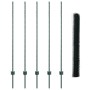 Postes de Cerca 5 pcs U-Channel Verde 140 cm Acero, Cerca Hexagonal Verde 1.4x10 m Acero de , Postes de cerca - Ref: Foro24-3...