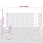 Juego de Cerca de Jardín 2 Piezas Verde Acero con PVC 25 x 0.5 m de , Postes de cerca - Ref: Foro24-3336705, Precio: 51,97 €,...