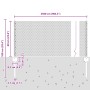 Postes de Valla 11 pcs U-Channel Verde 60 cm Acero, Valla Hexagonal Verde 0.6x25 m Acero de , Postes de cerca - Ref: Foro24-3...