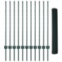 Conjunto de Cerca de Jardín Conjunto de 2 Verde Acero Estándar de , Postes de cerca - Ref: Foro24-3336717, Precio: 81,45 €, D...