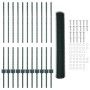 Conjunto de Cerca de Jardín Conjunto de 2 Verde Acero Estándar de , Postes de cerca - Ref: Foro24-3336717, Precio: 81,45 €, D...