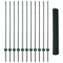 Juego de Cerca de Jardín de Metal Set de 2 Verde Metal de , Postes de cerca - Ref: Foro24-3336721, Precio: 87,69 €, Descuento: %