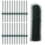 Postes de Cerca 11 pcs U-Channel Verde 40 cm Acero, Cerca Hexagonal Verde 0.4x50 m Acero de , Postes de cerca - Ref: Foro24-3...