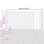 Postes para Cercas 11 pcs U-Channel Verde 80 cm Acero, Cerca Hexagonal Verde 0,8x50 m Acero de , Postes de cerca - Ref: Foro2...
