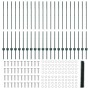 Posts de cerca 11 pcs U-Channel Verde 120 cm Acero, Cerca hexagonal Verde 1.2x50 m Acero de , Postes de cerca - Ref: Foro24-3...