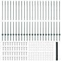 Postes de Cerca 11 pcs U-Channel Verde 140 cm Acero, Cerca Hexagonal Verde 1,4x50 m Acero de , Postes de cerca - Ref: Foro24-...