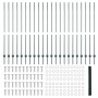 Postes de Cerca 11 pcs U-Channel Verde 160 cm Acero, Cerca Hexagonal Verde 1.6x50 m Acero de , Postes de cerca - Ref: Foro24-...