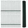 Postes de Valla 11 pcs U-Channel Verde 100 cm Acero, Valla Hexagonal Verde 1x100 m Acero de , Postes de cerca - Ref: Foro24-3...
