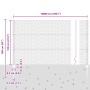 Postes de Valla 11 pcs U-Channel Verde 120 cm de Acero, Valla Hexagonal Verde 1.2x100 m de Acero de , Postes de cerca - Ref: ...