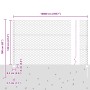 Poste de Cerca 11 pcs U-Channel Verde 120 cm Acero, Cerca Hexagonal Verde 1,2x100 m Acero de , Postes de cerca - Ref: Foro24-...