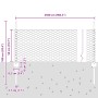Juego de Cercas de Jardín Paquete de 2 Gris Metal Grande de , Postes de cerca - Ref: Foro24-3336847, Precio: 54,12 €, Descuen...