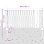 Postes para Vallas 11 pcs U-Channel Gris 60 cm Acero, Valla Hexagonal Gris 0.6x25 m Acero de , Postes de cerca - Ref: Foro24-...
