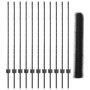 Juego de Cercas de Metal Set de 2 Gris, Negro Metal 25 x 1.2 m de , Postes de cerca - Ref: Foro24-3336863, Precio: 95,37 €, D...