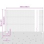 Juego de Cercas de Metal Set de 2 Gris, Negro Metal 25 x 1.2 m de , Postes de cerca - Ref: Foro24-3336863, Precio: 95,37 €, D...