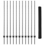 Publicaciones de Cerca 22 pcs Canal U Gris 140 cm Acero, Cerca Hexagonal Gris 1.4x25 m Acero de , Postes de cerca - Ref: Foro...