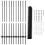 Set de Cerca de Jardín Set de 2 Gris Metal Grande Resistente de , Postes de cerca - Ref: Foro24-3336864, Precio: 93,71 €, Des...