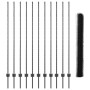 Juego de Vallas de Jardín Conjunto de 2 Gris de , Postes de cerca - Ref: Foro24-3336871, Precio: 118,98 €, Descuento: %