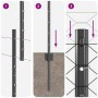 Juego de Vallas de Jardín Conjunto de 2 Gris de , Postes de cerca - Ref: Foro24-3336871, Precio: 118,98 €, Descuento: %