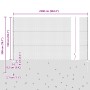 Juego de Vallas de Jardín Conjunto de 2 Gris de , Postes de cerca - Ref: Foro24-3336871, Precio: 118,98 €, Descuento: %