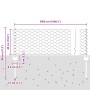 Postes de Cerca 11 pcs U-Channel Gris 40 cm Acero, Cerca Hexagonal Gris 0.4x50 m Acero de , Postes de cerca - Ref: Foro24-333...