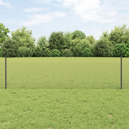 Postes para Cerca 11 pcs U-Channel Gris 60 cm Acero, Cerca Hexagonal Gris 0.5x50 m Acero de , Postes de cerca - Ref: Foro24-3...