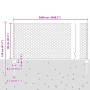 Postes de Cerca 11 pcs U-Channel Gris 80 cm Acero, Cerca Hexagonal Gris 0.8x50 m Acero de , Postes de cerca - Ref: Foro24-333...