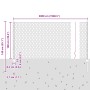 Postes de Cerca 22 pcs U-Channel Gris 100 cm Acero, Cerca Hexagonal Gris 1x50 m Acero de , Postes de cerca - Ref: Foro24-3336...