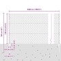 Poste de Valla 22 pcs U-Canal Gris 120 cm Acero, Valla Hexagonal Gris 1.2 x 50 m Acero de , Postes de cerca - Ref: Foro24-333...