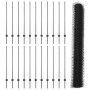 Posts para Cerca 22 pcs U-Channel Gris 120 cm Acero, Cerca Hexagonal Gris 1.2x50 m Acero de , Postes de cerca - Ref: Foro24-3...