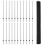 Posts de Cerca 22 pcs U-Channel Gris 140 cm Acero, Cerca Hexagonal Gris 1.4x50 m Acero de , Postes de cerca - Ref: Foro24-333...