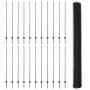 Postes de Valla 22 pcs U-Channel Gris 160 cm Acero, Valla Hexagonal Gris 1.6x50 m Acero de , Postes de cerca - Ref: Foro24-33...