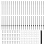 Postes de Valla 22 pcs U-Channel Gris 160 cm Acero, Valla Hexagonal Gris 1.6x50 m Acero de , Postes de cerca - Ref: Foro24-33...