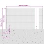 Poste de Valla 22 pcs U-Channel Gris 160 cm Acero, Valla Hexagonal Gris 1.6x50 m Acero de , Postes de cerca - Ref: Foro24-333...