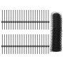 Postes de Cerca 11 pcs U-Channel Gris 40 cm Acero, Cerca Hexagonal Gris 0.4x100 m Acero de , Postes de cerca - Ref: Foro24-33...