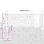 Postes de Cerca 11 pcs U-Channel Gris 40 cm Acero, Cerca Hexagonal Gris 0.4x100 m Acero de , Postes de cerca - Ref: Foro24-33...