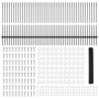 Poste de Valla 22 pcs U-Channel Gris 100 cm Acero, Valla Hexagonal Gris 1x100 m Acero de , Postes de cerca - Ref: Foro24-3336...