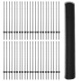 Postes para Cerca 22 pcs U-Channel Gris 120 cm Acero, Cerca Hexagonal Gris 1,2x100 m Acero de , Postes de cerca - Ref: Foro24...