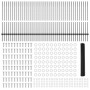 Postes para Cerca 22 pcs U-Channel Gris 120 cm Acero, Cerca Hexagonal Gris 1,2x100 m Acero de , Postes de cerca - Ref: Foro24...