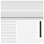 Postes de Valla 22 pcs U-Channel Gris 150 cm Acero, Valla Hexagonal Gris 1.5x100 m Acero de , Postes de cerca - Ref: Foro24-3...