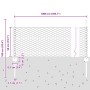Poste de Cerca 5 pcs U-Channel 60 cm Acero Galvanizado, Cerca Hexagonal 0.5x10 m Acero Galvanizado de , Postes de cerca - Ref...