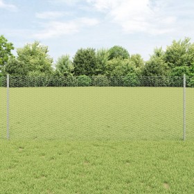 Postes de Valla 5 pcs Canal U 80 cm de Acero Galvanizado, Valla Hexagonal 0.8x10 m de Acero Galvanizado de , Postes de cerca ...