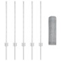 Postes de Valla 5 pcs Canal U 80 cm de Acero Galvanizado, Valla Hexagonal 0.8x10 m de Acero Galvanizado de , Postes de cerca ...