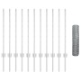 Postes de Cerca 11 pcs U-Channel 80 cm Acero Galvanizado, Cerca Hexagonal 0.8x25 m Acero Galvanizado de , Postes de cerca - R...
