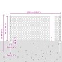Poste para Valla 11 pcs U-Channel 80 cm Acero Galvanizado, Valla Hexágono 0.8x25 m Acero Galvanizado de , Postes de cerca - R...