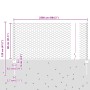 Postes de Cerca 11 pcs U-Channel 80 cm Acero Galvanizado, Cerca Hexagonal 0.8x25 m Acero Galvanizado de , Postes de cerca - R...