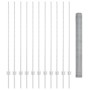 Poste de Cerca 22 pcs U-Channel 140 cm Acero Galvanizado, Cerca Hexagonal 1.4x25 m Acero Galvanizado de , Postes de cerca - R...