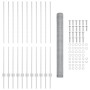 Poste de Cerca 22 pcs U-Channel 140 cm Acero Galvanizado, Cerca Hexagonal 1.4x25 m Acero Galvanizado de , Postes de cerca - R...